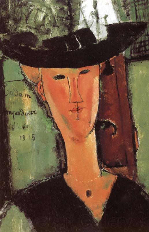 Amedeo Modigliani Madame Pompadour Norge oil painting art
